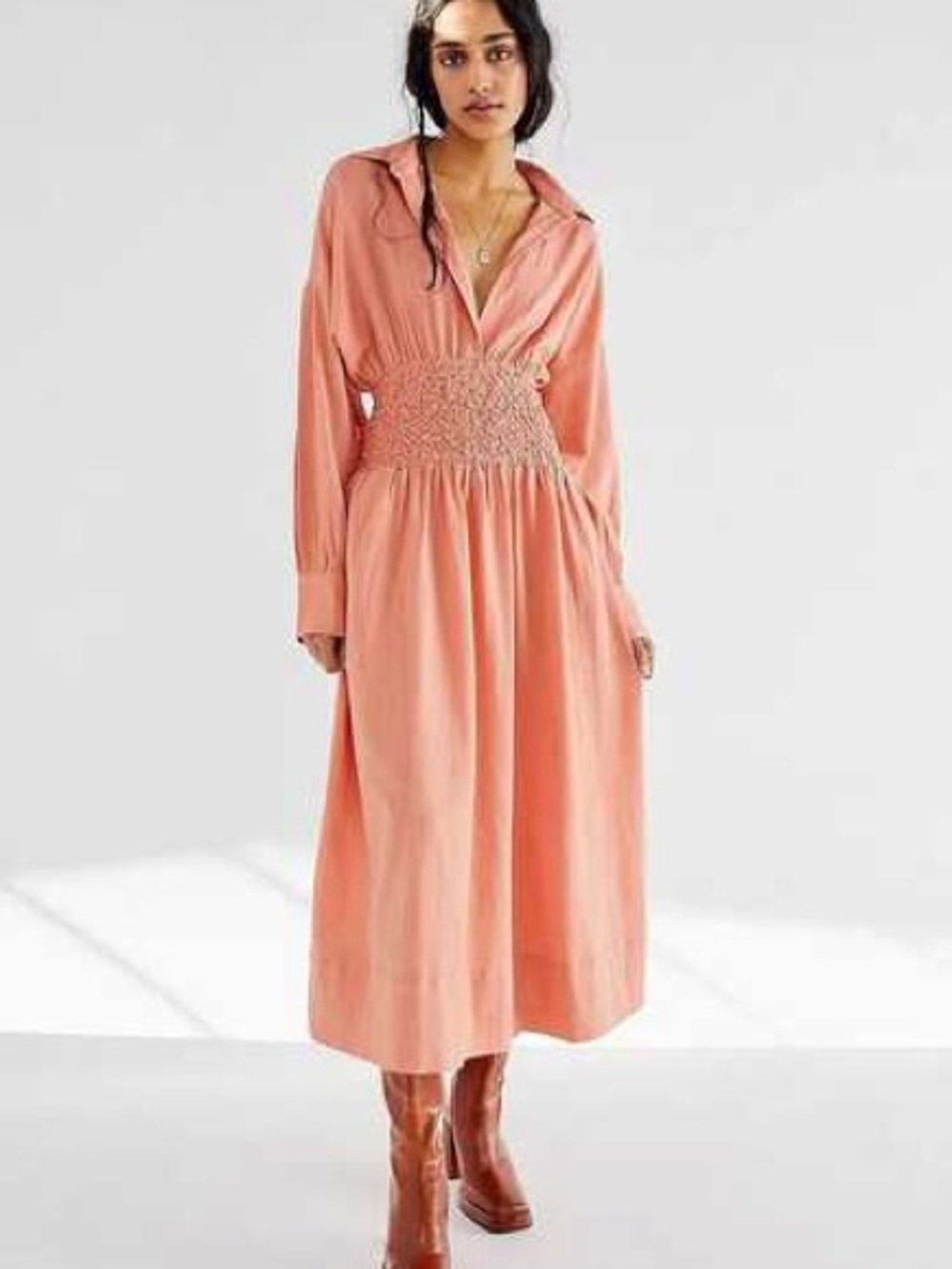 Free People Monika Shirt Dress Cotton Medium
